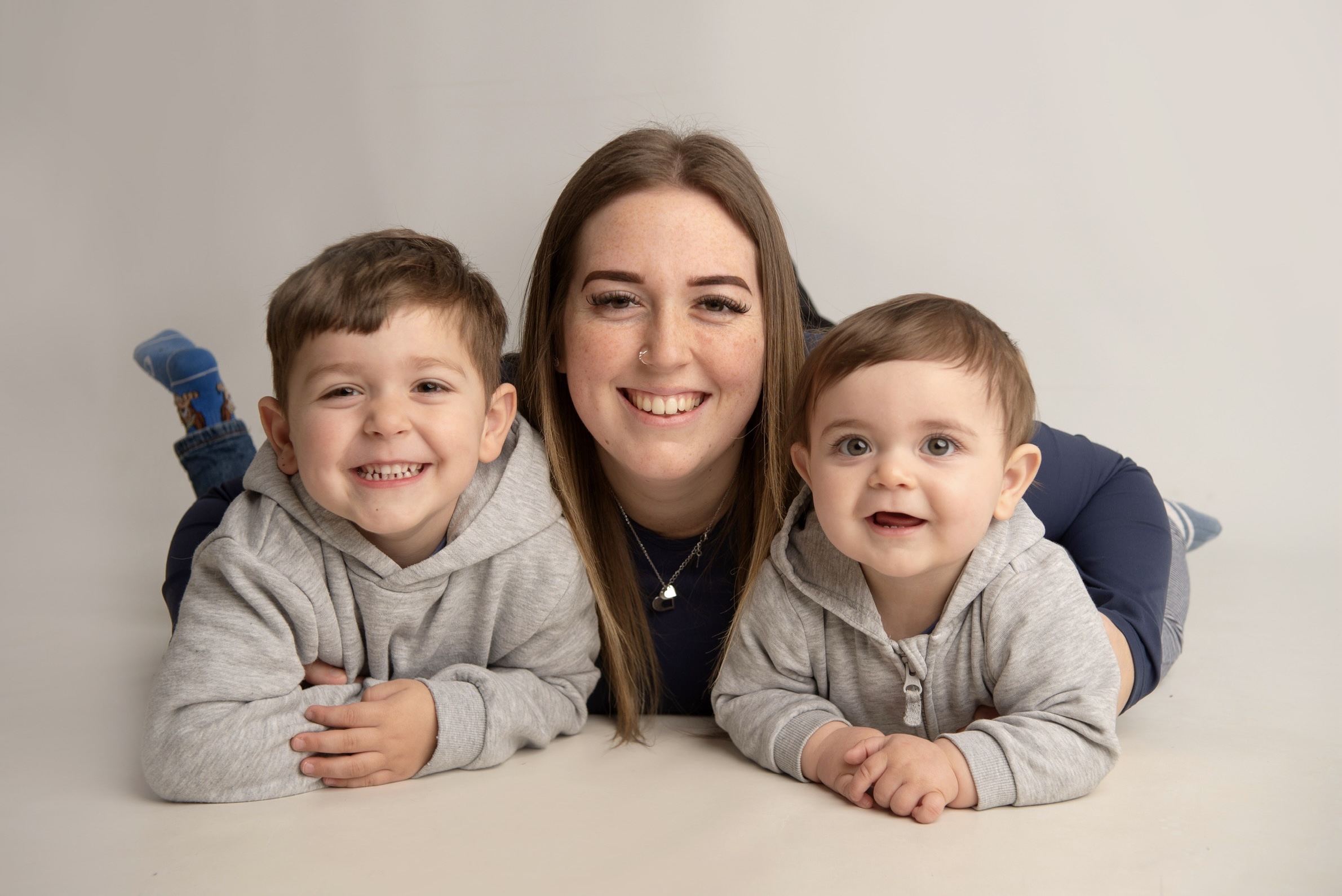 Jasmine with her two boys